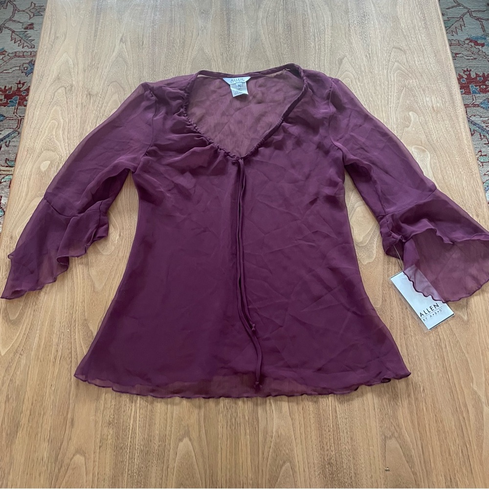 NWT Allen by ABS Sheer top size M